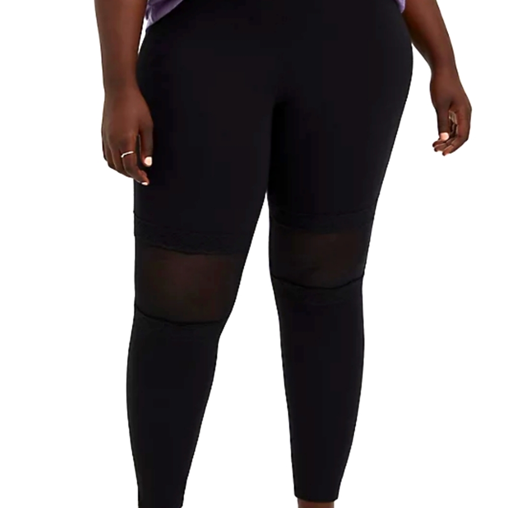 Torrid Black Lace Knee Leggings